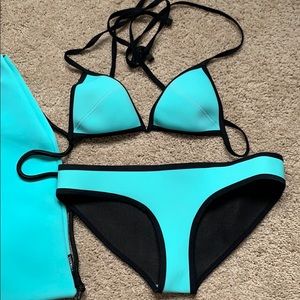 Triangl bikini size small blue swimsuit